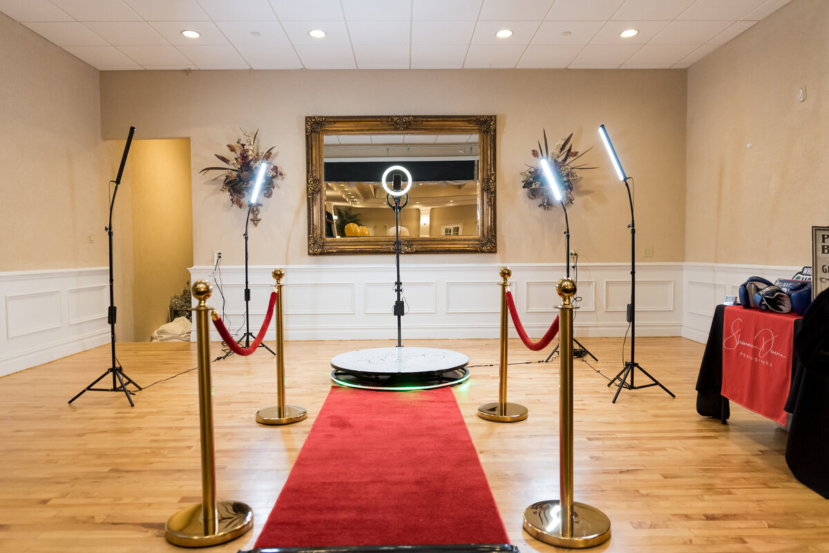 Red Carpet with Golden Crowd Barrier